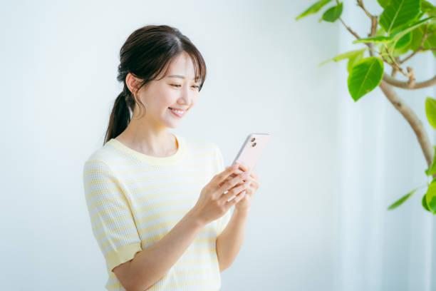young woman calling on smartphone