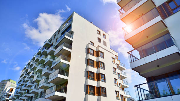 istock European residential architecture. Modern house facade exterior. 2192467747