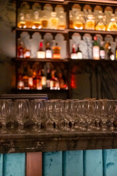 istock Drinking glasses prepared on the counter bar 2192470749