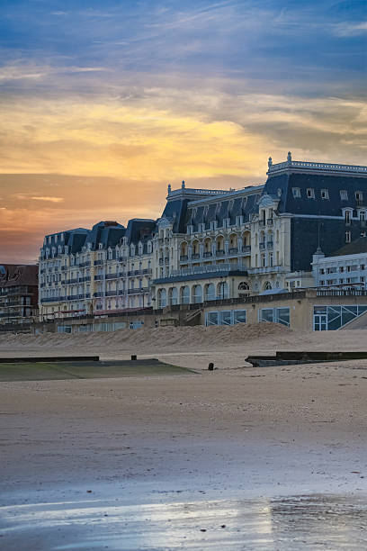 istock Cabourg, typical houses on the beach 2192472313