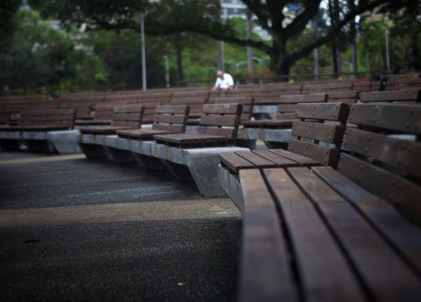 istock Benches of an open theatre 2192478987