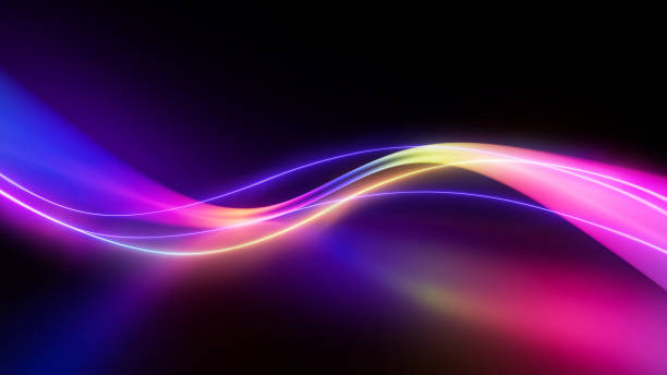 istock abstract neon background. 3d rendering of a multicolored curved lines glowing in the dark. Blurry floor reflection. Flowing virtual stream 2192482834