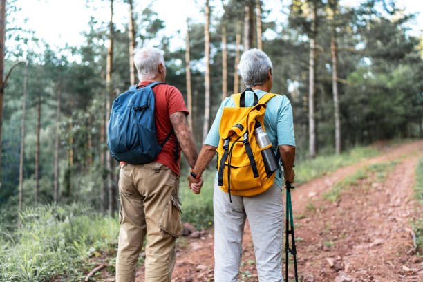 istock Active senior couple in nature 2192487414