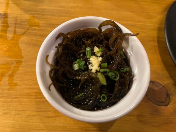 istock Sour mozuku seaweed for dinner 2192487496