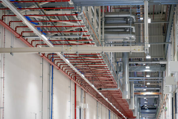 istock Miscellaneous industrial installations inside manufacturing plant 2192489265