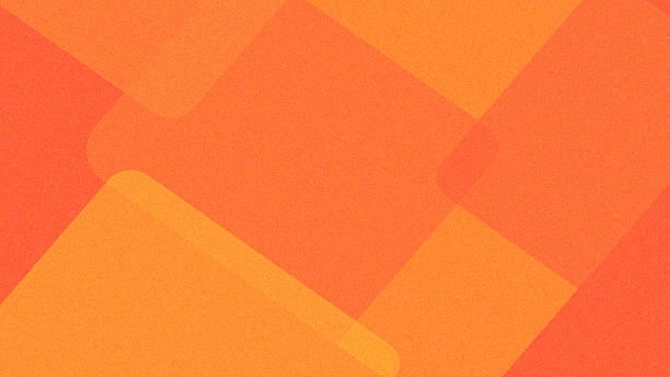 Abstract red and orange background of random squares of different sizes and transparency. Conceptual technologies. Space for your text. 3D rendering .