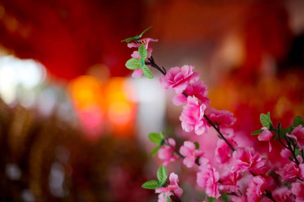 Retail display on decorative items for Chinese New Year celebration