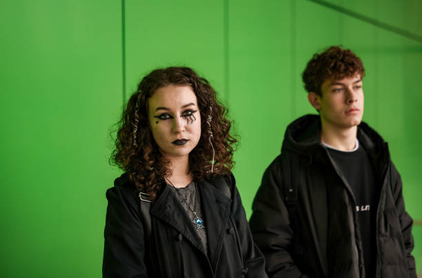 istock Punk duo by the modern facade 2192494371