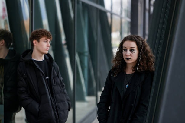 istock Punk duo by the modern facade 2192494428