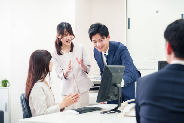 istock Businessperson reporting to a supervisor 2192499219