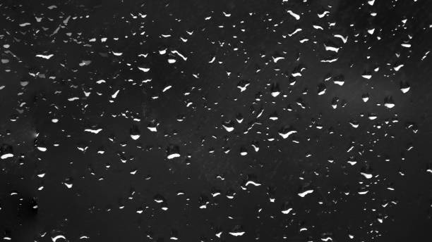 istock Close-up of wet glass surface. 2192499811