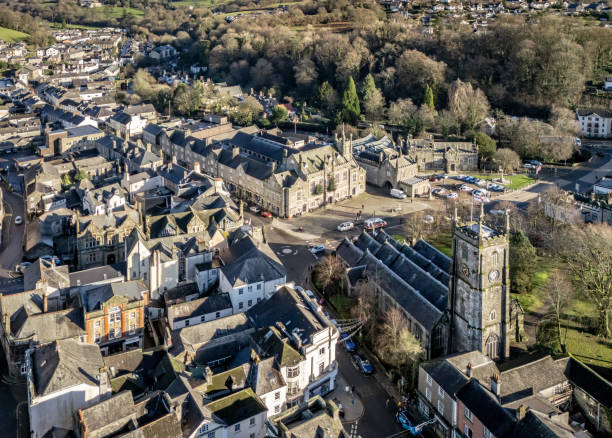 istock Tavistock Town Hall and town centre 2192499826