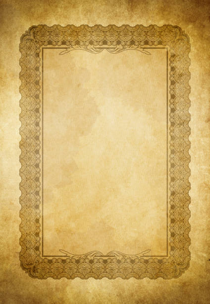 istock Grunge paper background with vintage frame. 2192506082