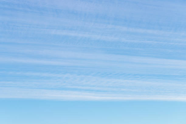 istock Long thin streaks of clouds in the blue sky 2192506377