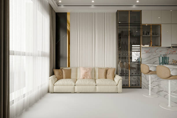 istock 3d render of modern living room 2192508116