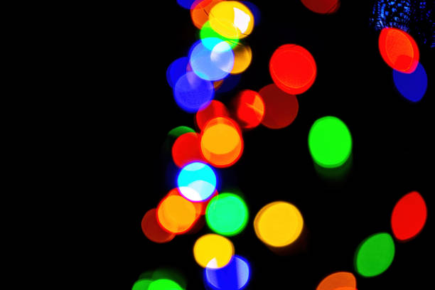 Balls of colored holiday lights