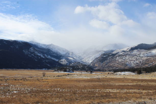 A scenic view of the Rocky Mountains