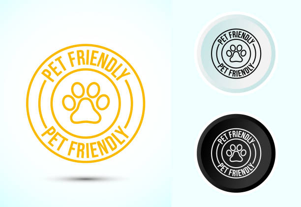 istock Pet friendly icon design, Animal friendly label, badge, sign, symbol, 2192517847