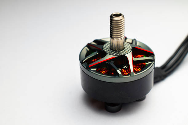 Brushless motor for installation on homemade fpv drone. Components for assembling quadcopters.