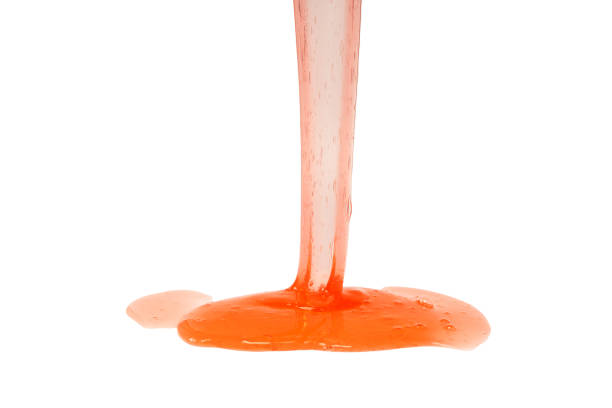 istock Red slime toy isolated on a white background. 2192520673
