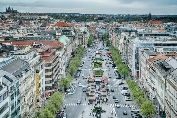 istock Saint Wenceslas Square In Prague 2192521178