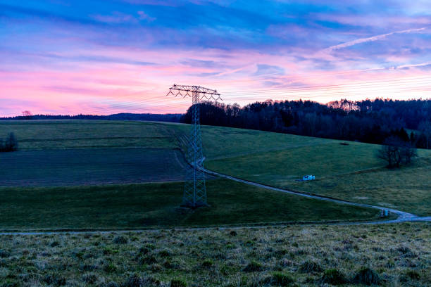 Short winter walk on the doorstep in Schmalkalden with a marvellous sunset - Thuringia - Germany