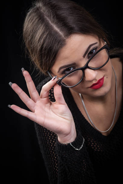 Young business girl in office portrait