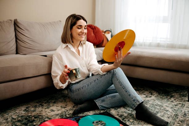 istock Happy young woman feeling free and relaxed 2192523519