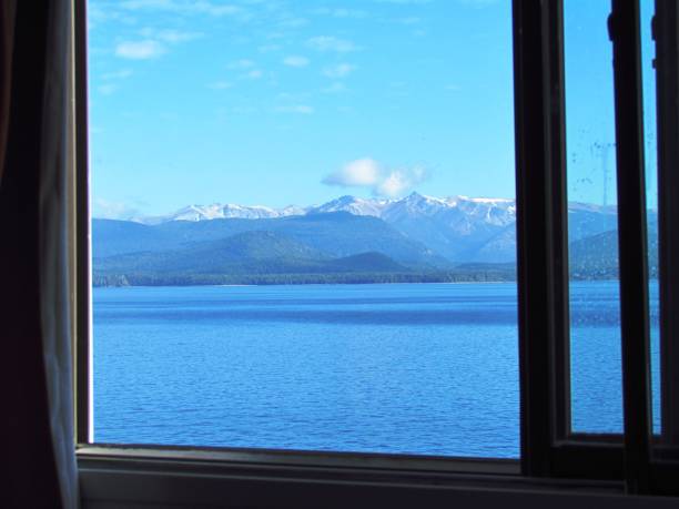 istock Sea and mountain view from the window. 2192524161