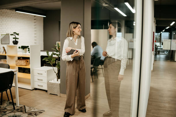 istock Women use a tablet in the corridor 2192524297