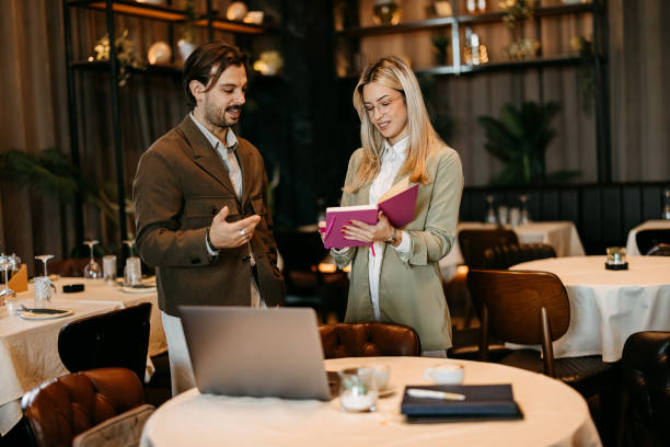 istock Business meeting in a restaurant 2192525048