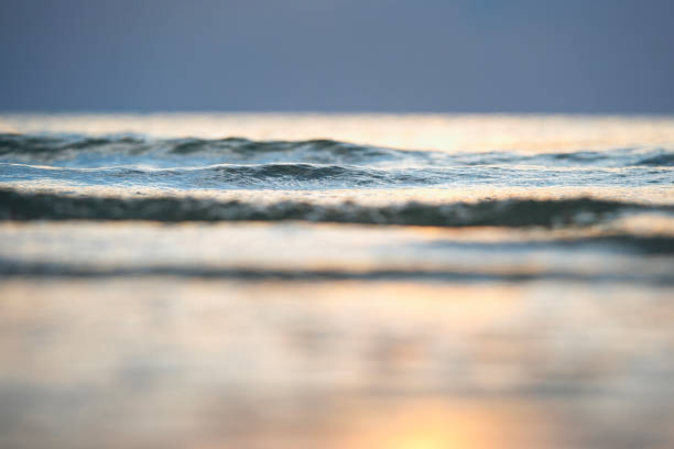 Little wave in the evening at the ocean on Ko Samui / Thailand