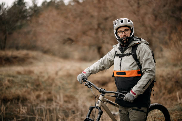 istock Male cyclist looking at camera 2192525928