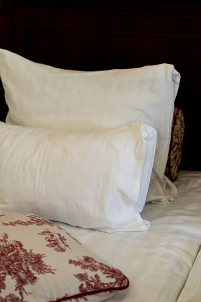 istock Soft, clean white pillow at luxury hotel 2192526252