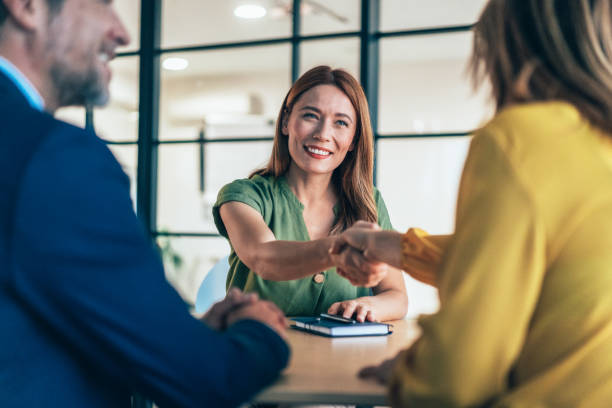 istock Handshake for the new agreement 2192529880