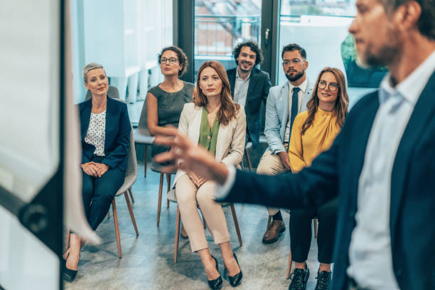 istock Business team leader giving presentation 2192529892