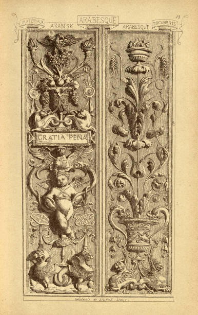 istock Architectural Arabesk, Arabesque, History of architecture, decoration and design, art, French, Victorian, 19th Century 2192533291