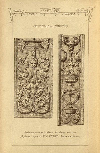 istock Cathedrale de Chartres, Architectural Arabesk, Arabesque, History of architecture, decoration and design, art, French, Victorian, 19th Century 2192533421