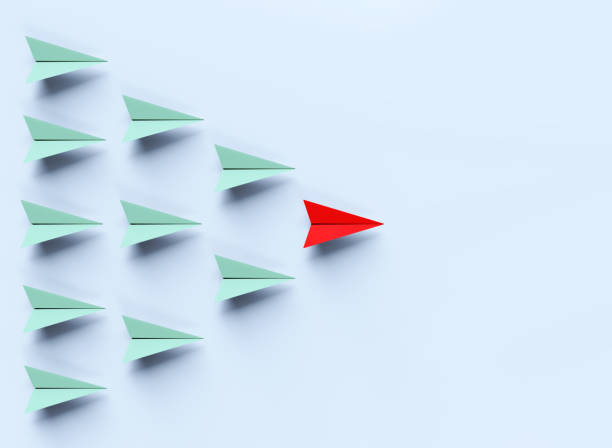 istock Leadership Concept With Paper Airplanes 2192537471