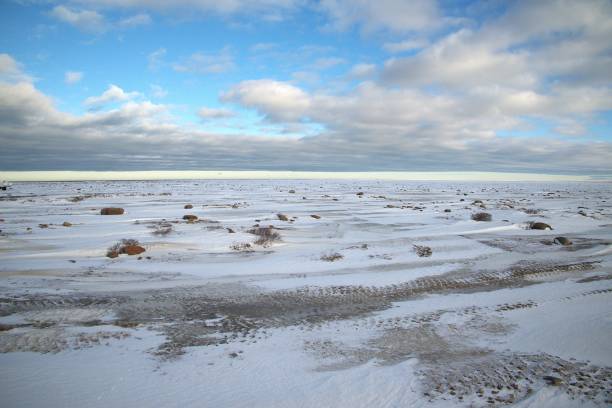 Snow covered butte at Freezeout Wildlife refuge near Choteau  and Fairfield, Montana, and Glacier National Park, United States.