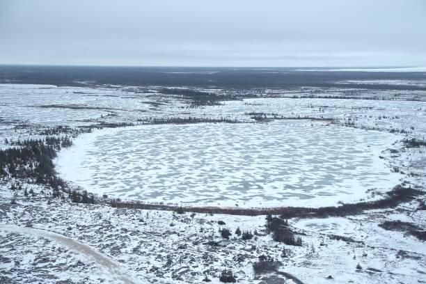 istock Tundra Pond Near Hudson Bay from Above 2192538457