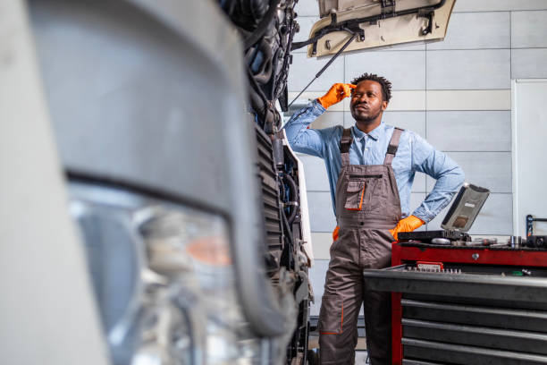 istock Truck service and maintenance. 2192543253