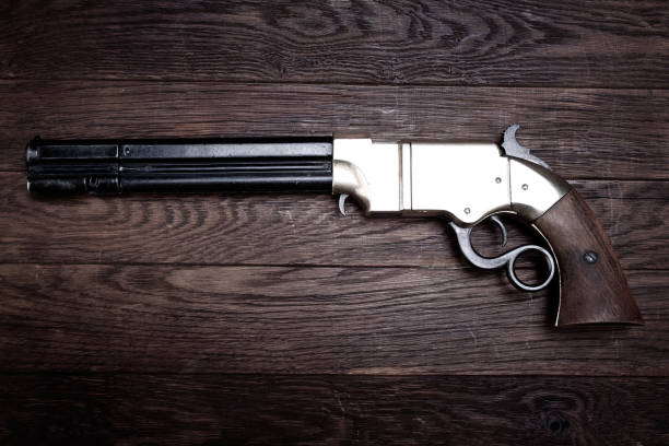 istock Old West vintage weapon - Volcanic Repeating Pistol 2192545759
