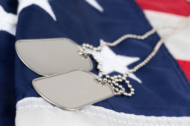 istock US army dog tags on USA national flag 2192545798