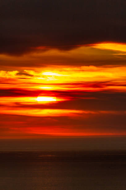 istock Sunset over the Ocean. Dramatic Sky and Sun 2192549492