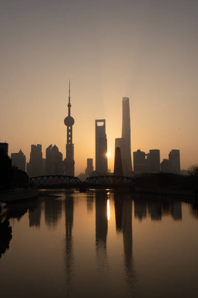 istock Sunrise at the Shanghai Bund 2192550330