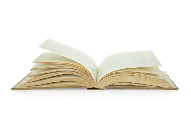 istock An old book is open isolated on white background with clipping path. 2192562645