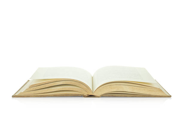 istock An old book is open isolated on white background with clipping path. 2192562759