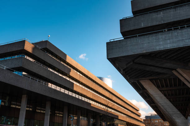 National theatre in London, image contins grain