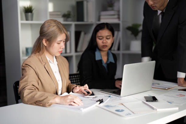 istock Business Team Collaborating in Modern Office Setting for Innovative Idea Exchange and Strategic Planning 2192575241